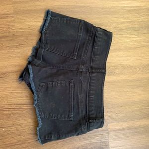 Size 6 black Jean shorts